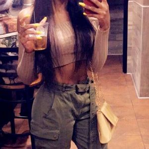 Nude Off the Shoulder Amira Crop Top